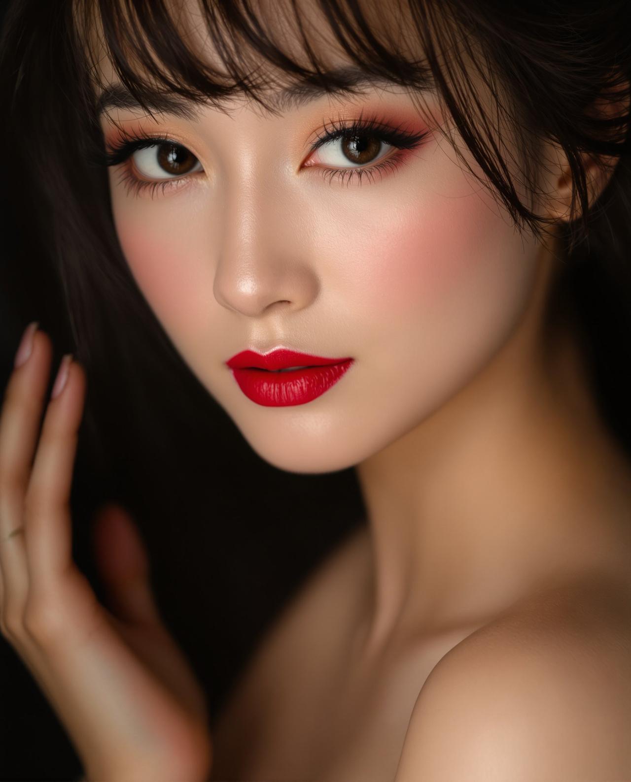 网红福利 - 性感御姐 - 火焰红唇