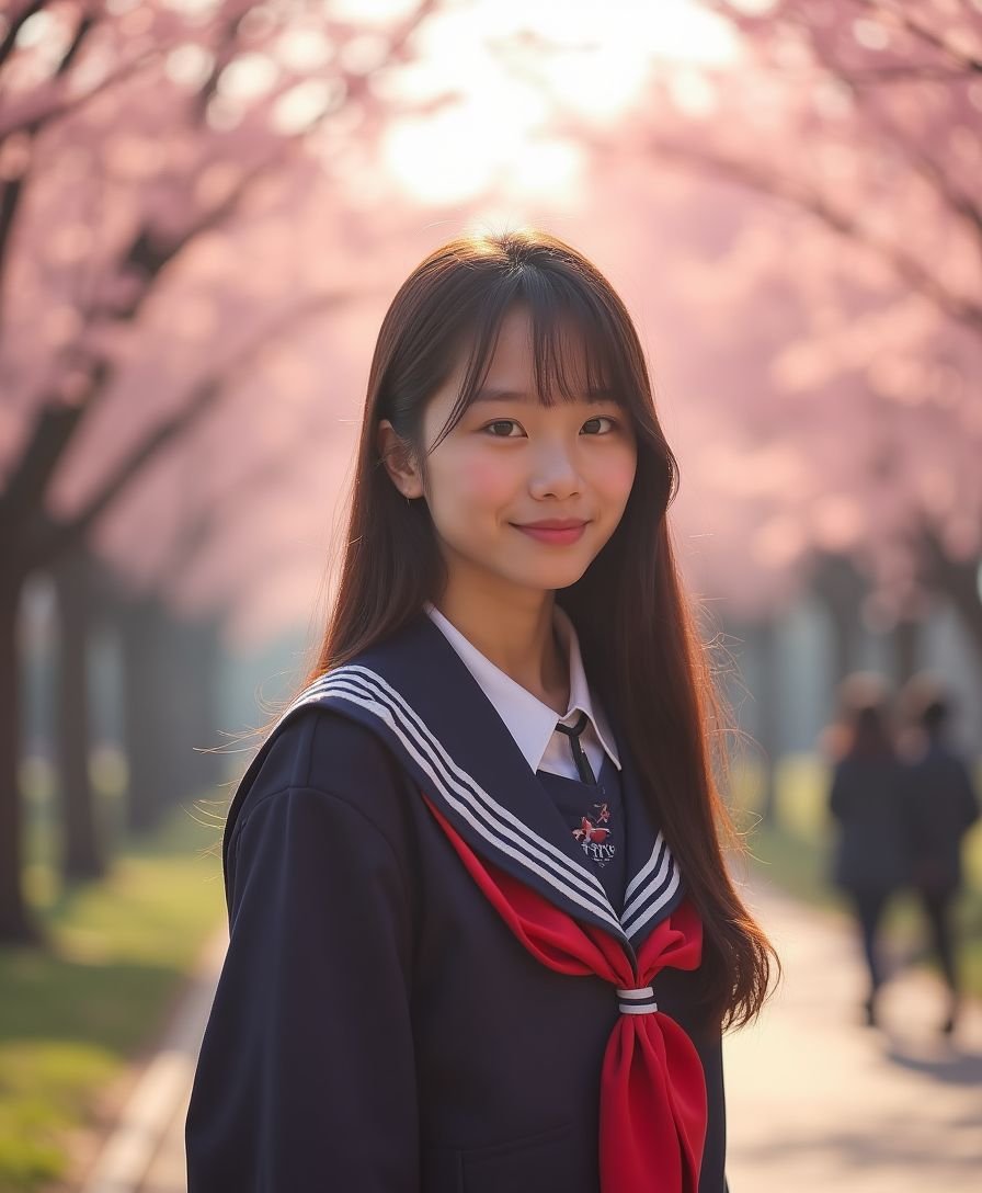 网红福利 - JK制服 - 校园晨光